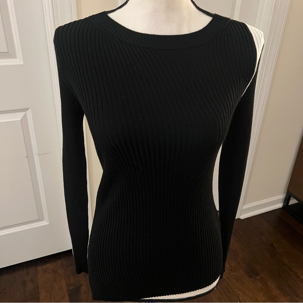 Ribbed Dkny long sleeve top size xs nwot